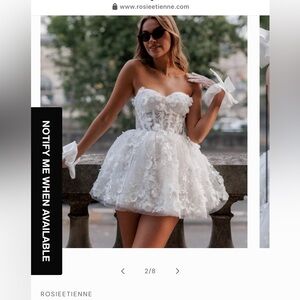 Rosie Etienne Fleur mini dress size 8